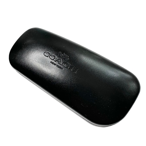 COACH Black Hard Shell Sunglasses Case with NEW Microfiber Lens Cloth - Picture 5 of 11